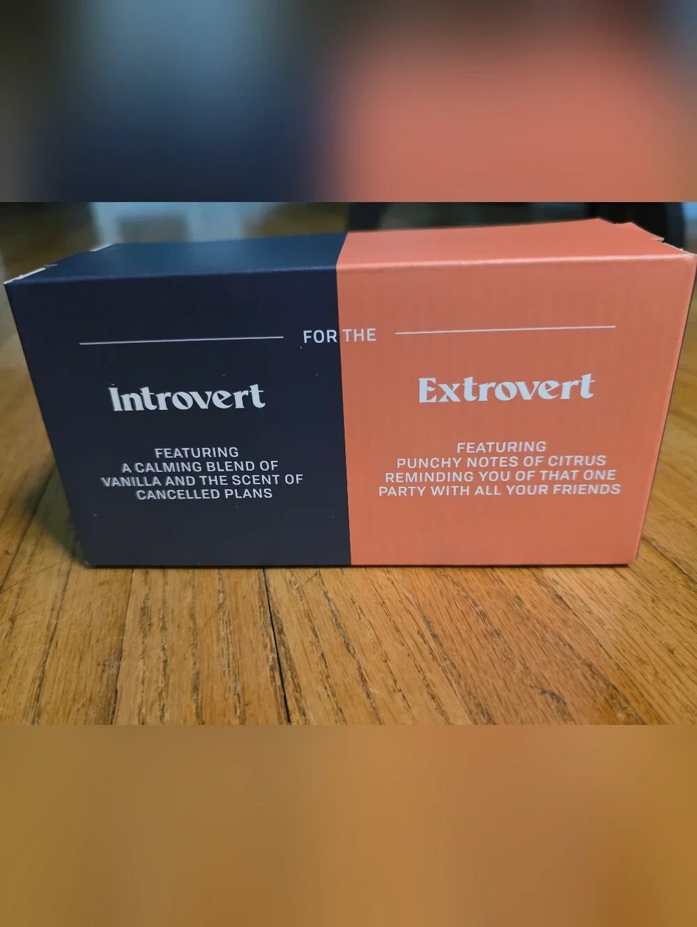 Personalities Soy Blend Candle Two-Pack - Extrovert & Introvert (Coral & Black)